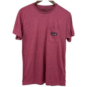 Patagonia Heathered Pink Pocket Tee Medium